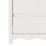 Casa si Gradina - Mobilier - Comode si corpuri - Comode - Comoda cu sertare "DRAMMEN", alb, 76,5x40x91 cm, lemn masiv pin - Infinity.ro