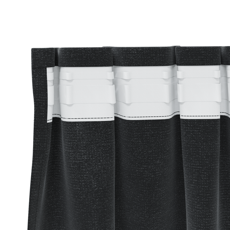 Casa si Gradina - Textile si covoare - Perdele si draperii - Draperii - Draperii opace cu banda superioara, 2 buc., negru, catifea - Infinity.ro
