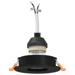 Casa si Gradina - Corpuri si surse de iluminat - Veioze si lampi - Lampi de veghe - Spotlight-uri incastrate 12 buc Round GU10 Negru Ø91 mm - Infinity.ro