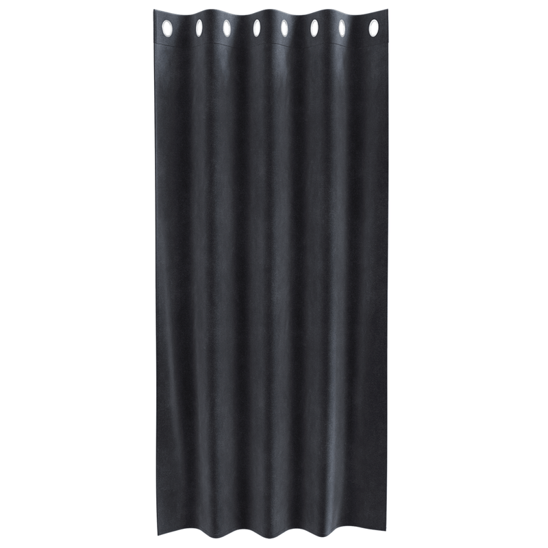 Casa si Gradina - Textile si covoare - Perdele si draperii - Draperii - Draperii opace cu ocheti, 2 buc., gri inchis, catifea - Infinity.ro