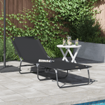 Casa si Gradina - Gradina si terasa - Mobilier exterior - Scaune si sezlonguri gradina - Sezlong pliabil Negru 600D - Infinity.ro