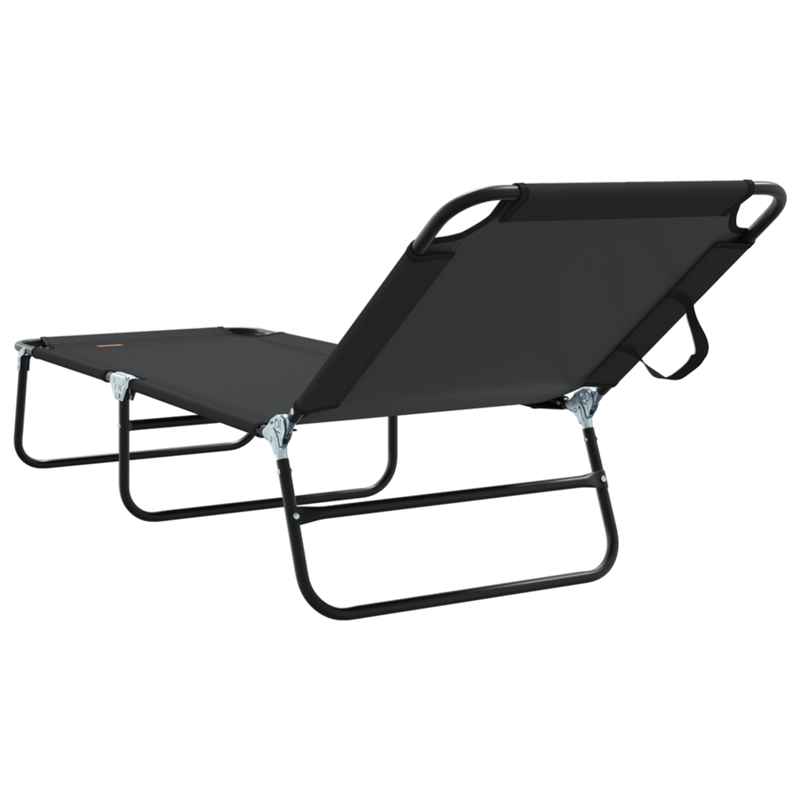 Casa si Gradina - Gradina si terasa - Mobilier exterior - Scaune si sezlonguri gradina - Sezlong pliabil Negru 600D - Infinity.ro