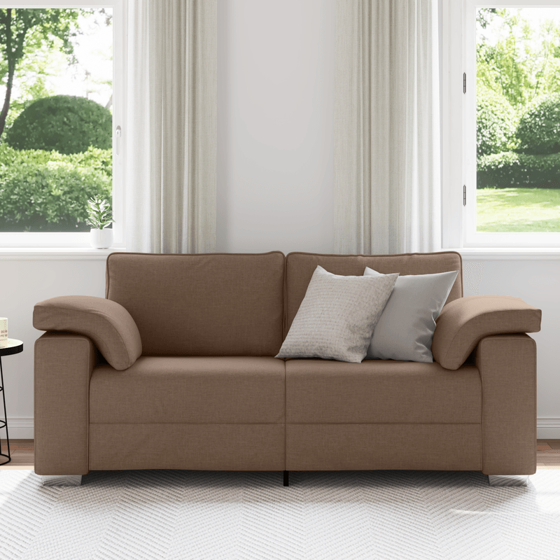 Casa si Gradina - Mobilier - Canapele si coltare - Canapele - Canapea tip loveseat Maro 140 cm Textil - Infinity.ro