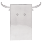 Casa si Gradina - Mobilier - Biblioteci si rafturi - Rafturi - Suporturi carti 2 buc., argintiu, 21,5x15,5x20 cm, aluminiu, taur - Infinity.ro