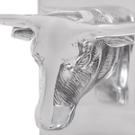 Casa si Gradina - Mobilier - Biblioteci si rafturi - Rafturi - Suporturi carti 2 buc., argintiu, 21,5x15,5x20 cm, aluminiu, taur - Infinity.ro