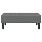 Casa si Gradina - Mobilier - Canapele si coltare - Banchete - Banca, gri inchis, 113x57x39 cm, textil - Infinity.ro