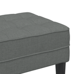 Casa si Gradina - Mobilier - Canapele si coltare - Banchete - Banca, gri inchis, 113x57x39 cm, textil - Infinity.ro