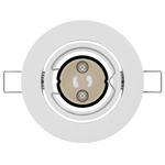 Casa si Gradina - Corpuri si surse de iluminat - Veioze si lampi - Lampi de veghe - Spoturi incastrate 6 buc Round GU10 Alb Ø90 mm Otel - Infinity.ro