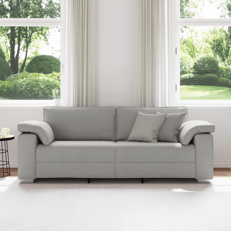 Casa si Gradina - Mobilier - Canapele si coltare - Canapele - Canapea de 3 persoane, gri nor, 178 cm, textil - Infinity.ro