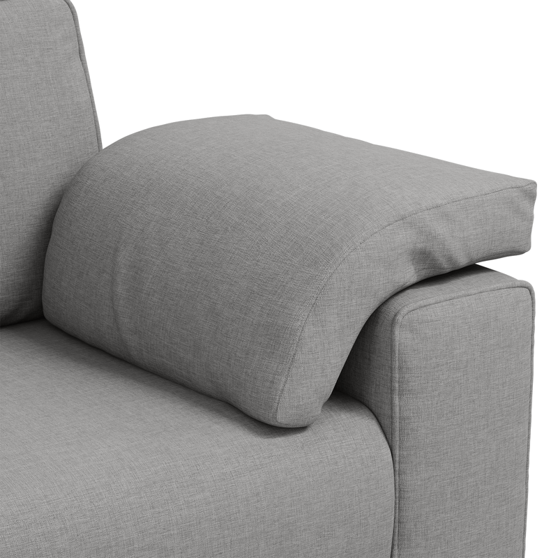 Casa si Gradina - Mobilier - Canapele si coltare - Canapele - Canapea de 3 persoane, gri nor, 178 cm, textil - Infinity.ro