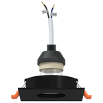 Casa si Gradina - Corpuri si surse de iluminat - Veioze si lampi - Lampi de veghe - Spotlight-uri incastrate 24 buc Patrat GU10 Negru 91x91 mm - Infinity.ro