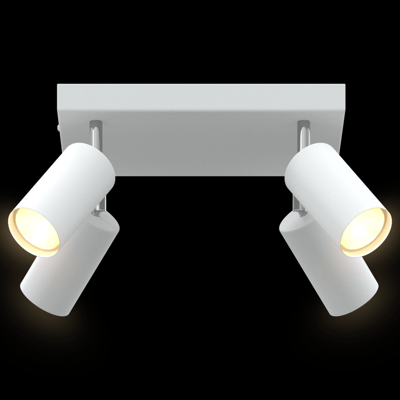 Casa si Gradina - Corpuri si surse de iluminat - Plafoniere, aplice si spoturi - Spotlight de Tavan cu 4 Brate Ajustabile Alb GU10 - Infinity.ro