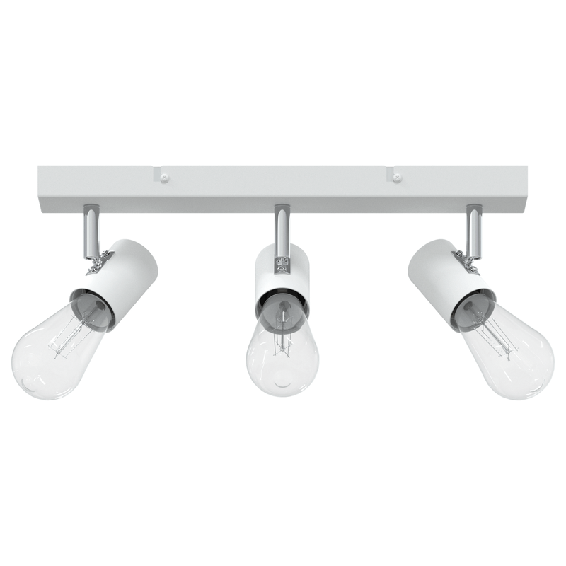 Casa si Gradina - Corpuri si surse de iluminat - Plafoniere, aplice si spoturi - Spot pentru plafon 3 pozitii reglabil alb E27 - Infinity.ro