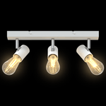 Casa si Gradina - Corpuri si surse de iluminat - Plafoniere, aplice si spoturi - Spot pentru plafon 3 pozitii reglabil alb E27 - Infinity.ro