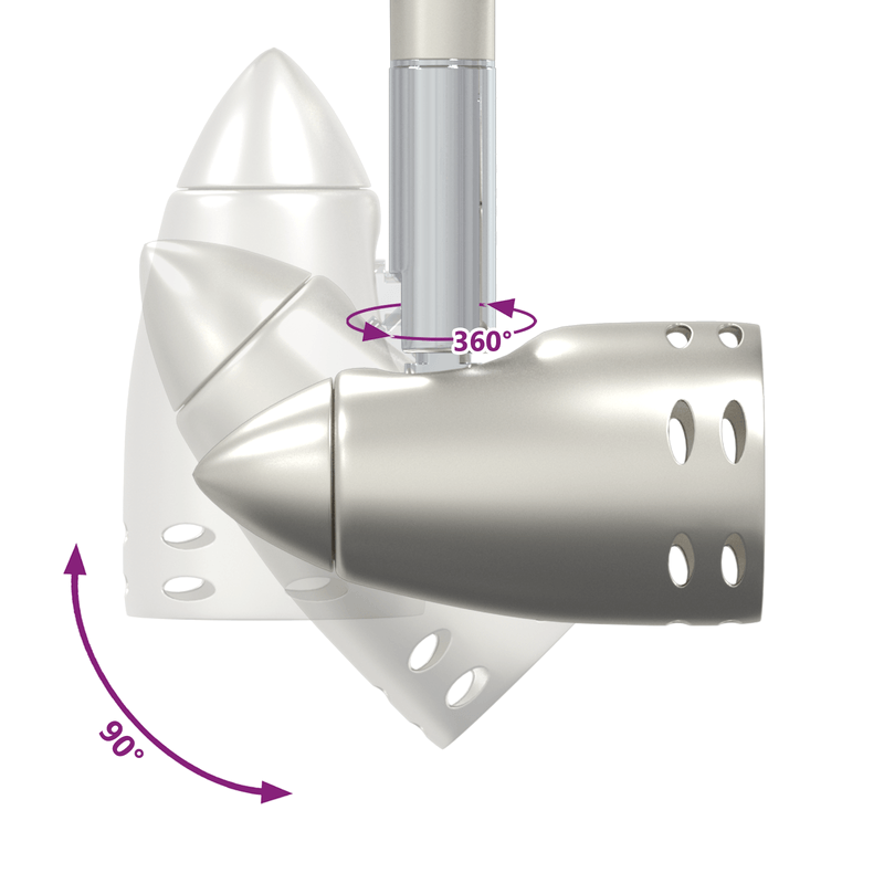 Casa si Gradina - Corpuri si surse de iluminat - Plafoniere, aplice si spoturi - Reflector de Plafon 2 Brate Reglabile Nichel Mat GU10 - Infinity.ro