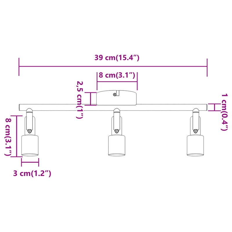 Casa si Gradina - Corpuri si surse de iluminat - Plafoniere, aplice si spoturi - Spotlight Tavan 3 Directii Ajustabil Nichel Periat GU10 - Infinity.ro