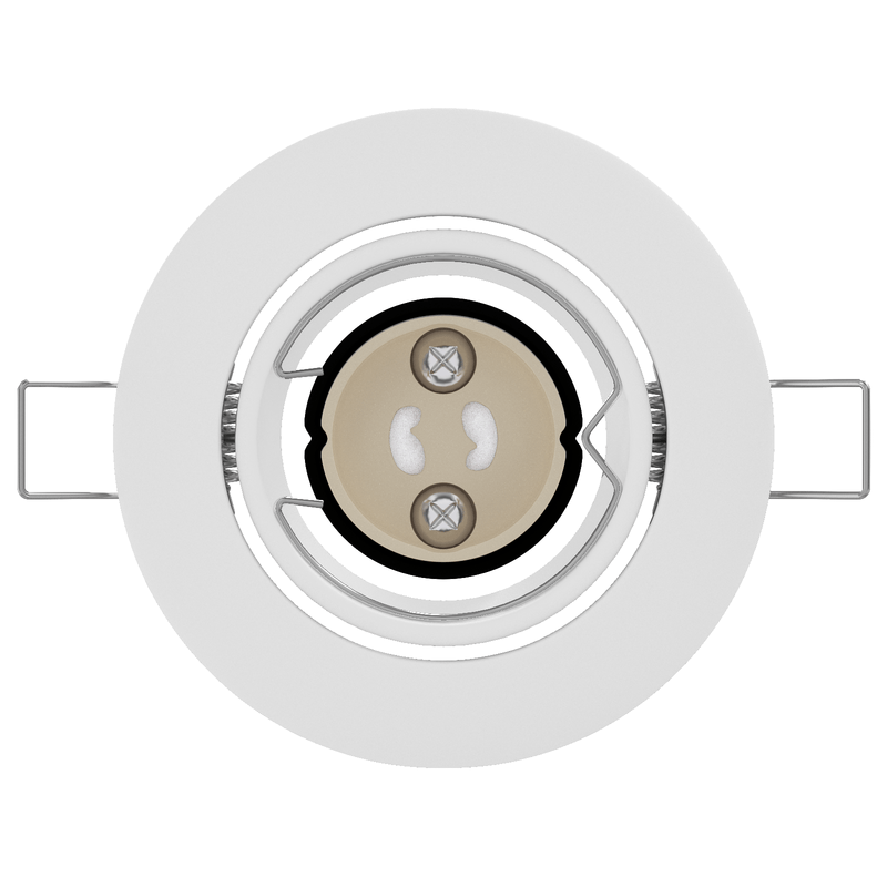 Casa si Gradina - Corpuri si surse de iluminat - Veioze si lampi - Lampi de veghe - Lampi incastrate 24 buc Round GU10 Alb Ø90 mm Otel - Infinity.ro