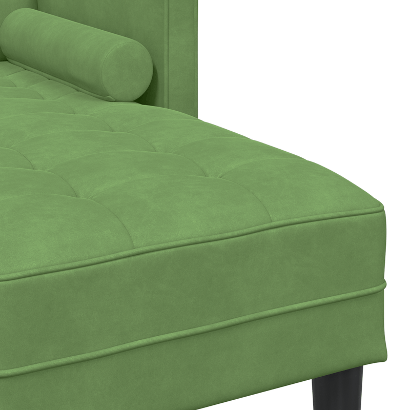 Casa si Gradina - Mobilier - Canapele si coltare - Canapele - Canapea cu 3 locuri si chaise L, verde deschis, 160 cm, catifea - Infinity.ro