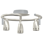 Casa si Gradina - Corpuri si surse de iluminat - Plafoniere, aplice si spoturi - Spot pentru Plafon 3 Moduri Reglabile Nichel Mat GU10 - Infinity.ro