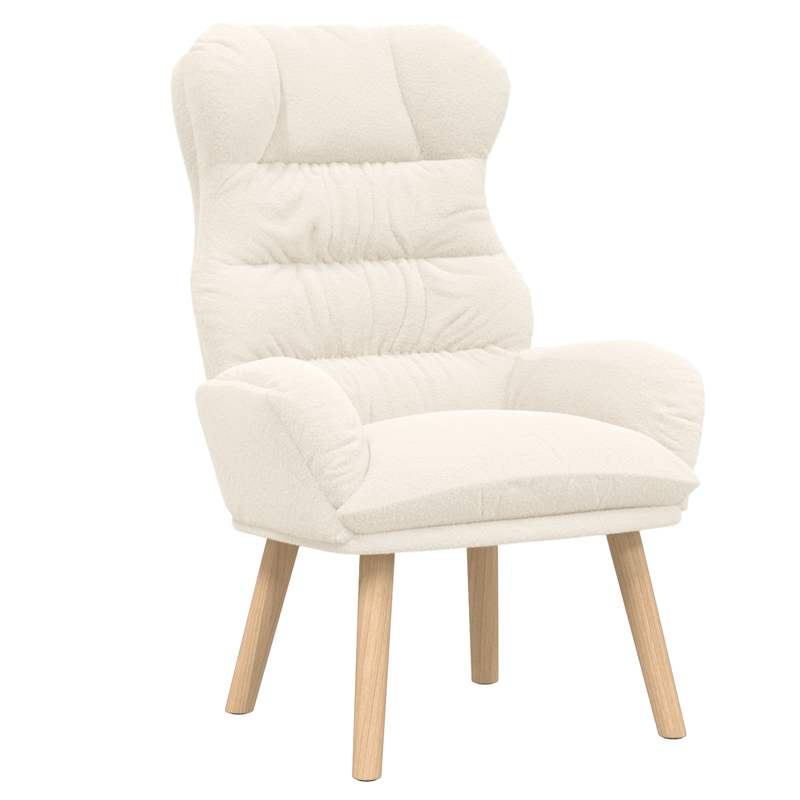 Casa si Gradina - Mobilier - Scaune si fotolii - Fotolii - Fotoliu de relaxare, crem, material similar lana - Infinity.ro