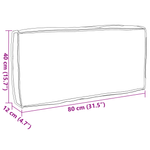 Casa si Gradina - Gradina si terasa - Mobilier exterior - Perne decorative exterior - Perna pentru palet Negru 80x40x12 cm Tesatura Oxford - Infinity.ro