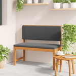 Casa si Gradina - Gradina si terasa - Mobilier exterior - Canapele si fotolii gradina - Banca de gradina cu perne, 100x50x91 cm, lemn masiv acacia - Infinity.ro