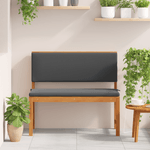 Casa si Gradina - Gradina si terasa - Mobilier exterior - Canapele si fotolii gradina - Banca de gradina cu perne, 100x50x91 cm, lemn masiv acacia - Infinity.ro