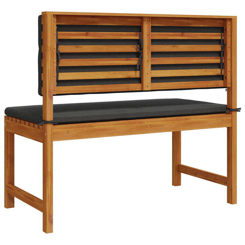 Casa si Gradina - Gradina si terasa - Mobilier exterior - Canapele si fotolii gradina - Banca de gradina cu perne, 100x50x91 cm, lemn masiv acacia - Infinity.ro