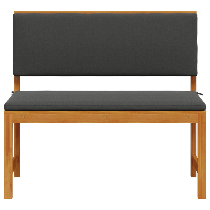 Casa si Gradina - Gradina si terasa - Mobilier exterior - Canapele si fotolii gradina - Banca de gradina cu perne, 100x50x91 cm, lemn masiv acacia - Infinity.ro