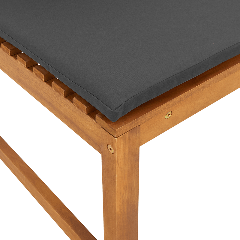 Casa si Gradina - Gradina si terasa - Mobilier exterior - Canapele si fotolii gradina - Banca de gradina cu perne, 100x50x91 cm, lemn masiv acacia - Infinity.ro