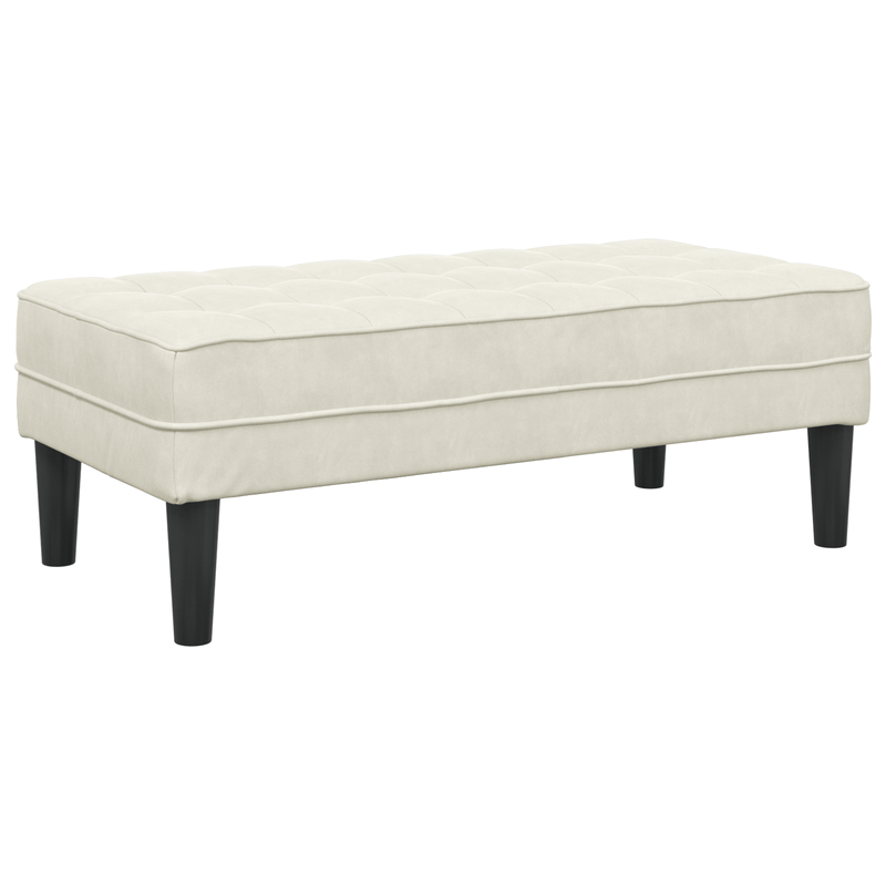 Casa si Gradina - Mobilier - Canapele si coltare - Banchete - Banca  crem 113 cm din catifea - Infinity.ro