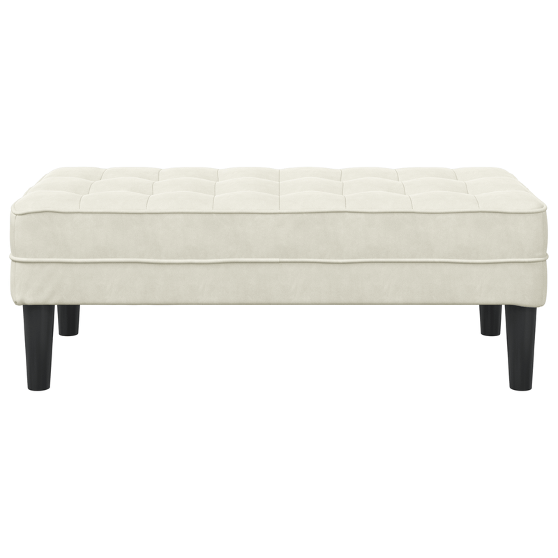 Casa si Gradina - Mobilier - Canapele si coltare - Banchete - Banca  crem 113 cm din catifea - Infinity.ro