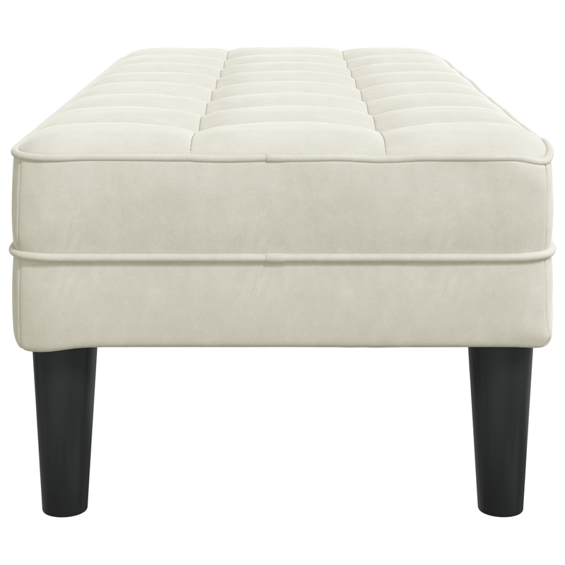 Casa si Gradina - Mobilier - Canapele si coltare - Banchete - Banca  crem 113 cm din catifea - Infinity.ro