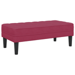 Casa si Gradina - Mobilier - Canapele si coltare - Banchete - Banca Rosu Vin 113x57x39 cm Catifea - Infinity.ro