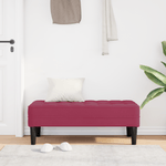 Casa si Gradina - Mobilier - Canapele si coltare - Banchete - Banca Rosu Vin 113x57x39 cm Catifea - Infinity.ro