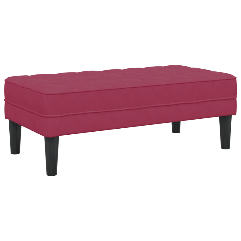 Casa si Gradina - Mobilier - Canapele si coltare - Banchete - Banca Rosu Vin 113x57x39 cm Catifea - Infinity.ro