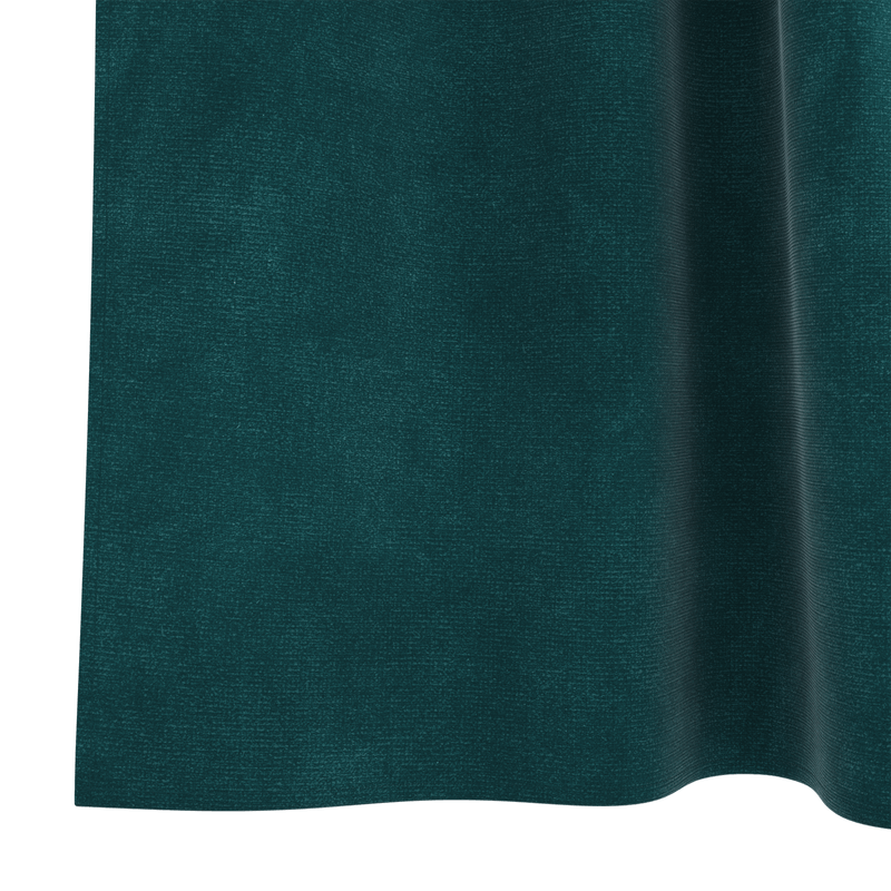 Casa si Gradina - Textile si covoare - Perdele si draperii - Perdele - Draperii opace cu agatatoare, 2 buc., verde inchis, catifea - Infinity.ro