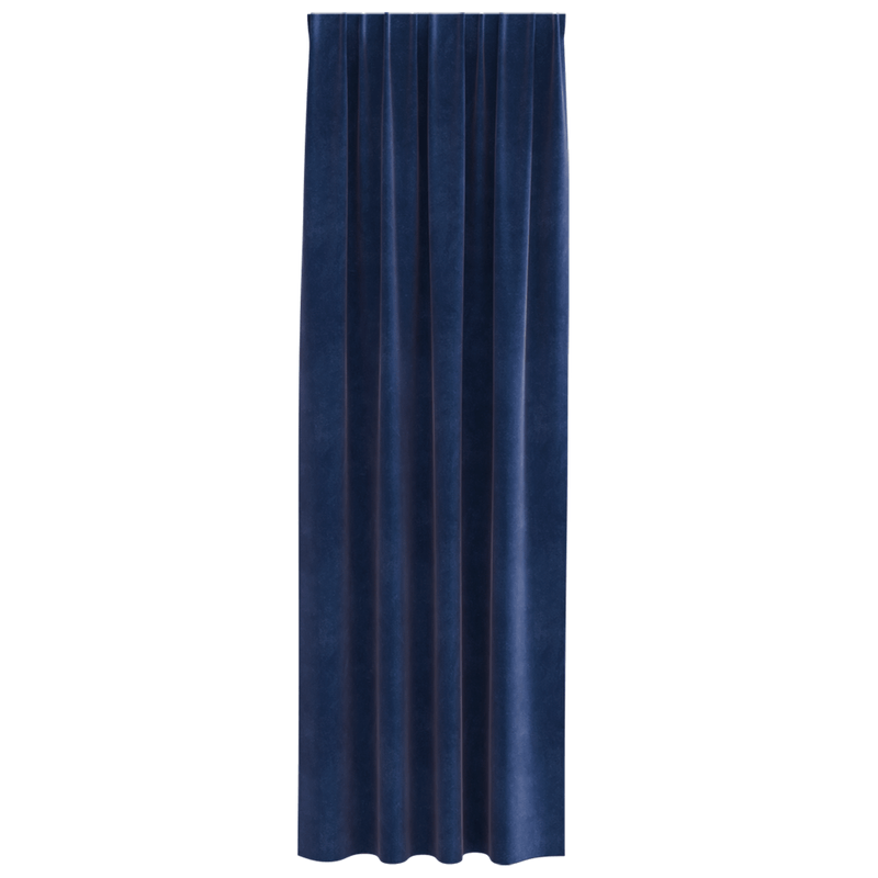 Casa si Gradina - Textile si covoare - Perdele si draperii - Draperii - Draperii opace cu banda, 2 buc., albastru inchis, catifea - Infinity.ro