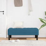 Casa si Gradina - Mobilier - Canapele si coltare - Banchete - Banca Albastra 113x57x39 cm Catifea - Infinity.ro