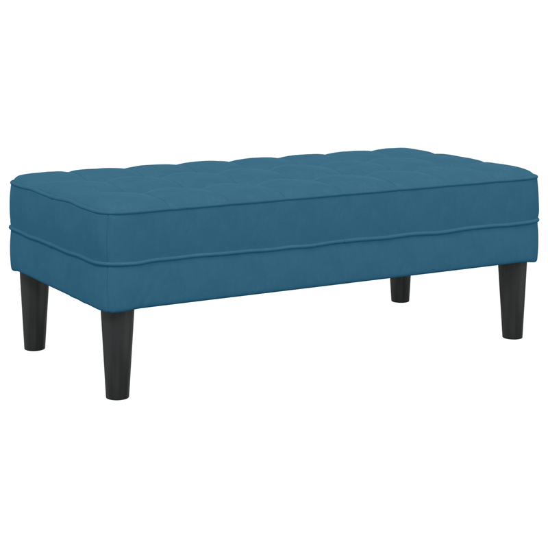 Casa si Gradina - Mobilier - Canapele si coltare - Banchete - Banca Albastra 113x57x39 cm Catifea - Infinity.ro
