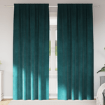 Casa si Gradina - Textile si covoare - Perdele si draperii - Draperii - Draperii opace cu banda superioara, 2 buc. verde inchis catifea - Infinity.ro