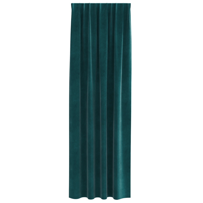 Casa si Gradina - Textile si covoare - Perdele si draperii - Draperii - Draperii opace cu banda superioara, 2 buc. verde inchis catifea - Infinity.ro
