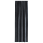 Casa si Gradina - Textile si covoare - Perdele si draperii - Draperii - Draperii opace cu banda superioara, 2 buc., gri inchis, catifea - Infinity.ro