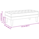Casa si Gradina - Mobilier - Canapele si coltare - Banchete - Banca  Gri deschis 113 cm Catifea - Infinity.ro