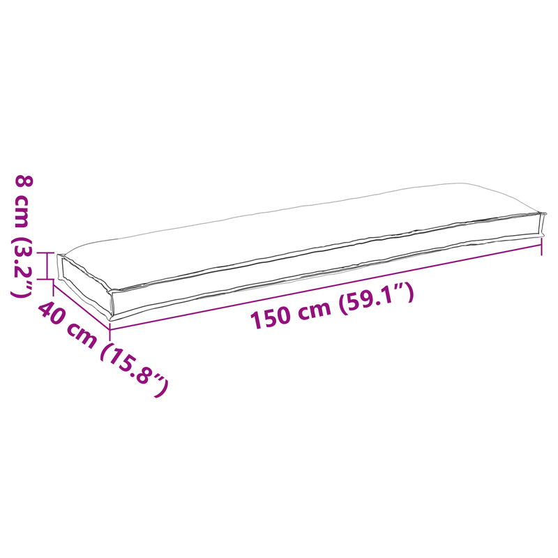 Casa si Gradina - Textile si covoare - Perne si pilote - Perne decorative - Perne pentru banca 2 buc Negru 150x40x8 cm tesatura Oxford - Infinity.ro