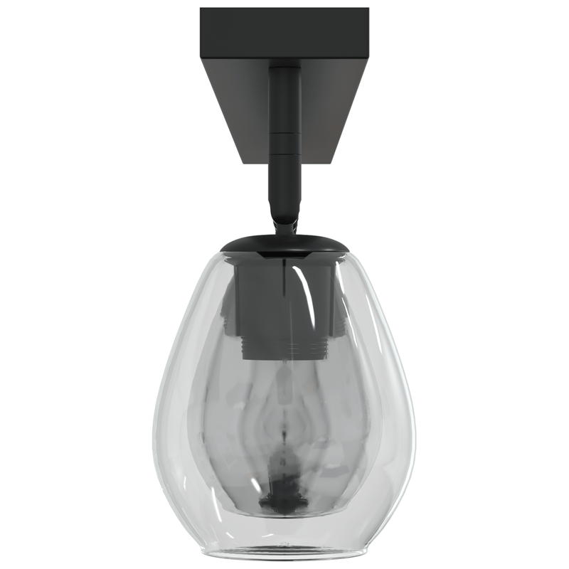 Casa si Gradina - Corpuri si surse de iluminat - Veioze si lampi - Lampi de veghe - Lustra cu abajur din sticla reglabil, antracit, E27 - Infinity.ro