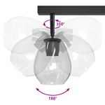 Casa si Gradina - Corpuri si surse de iluminat - Veioze si lampi - Lampi de veghe - Lustra cu abajur din sticla reglabil, antracit, E27 - Infinity.ro