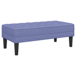 Casa si Gradina - Mobilier - Canapele si coltare - Banchete - Banca, albastru denim, 113x57x39 cm, textil - Infinity.ro