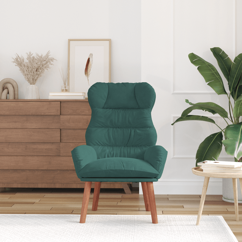 Casa si Gradina - Mobilier - Scaune si fotolii - Fotolii - Fotoliu Relaxant Verde inchis din Catifea - Infinity.ro