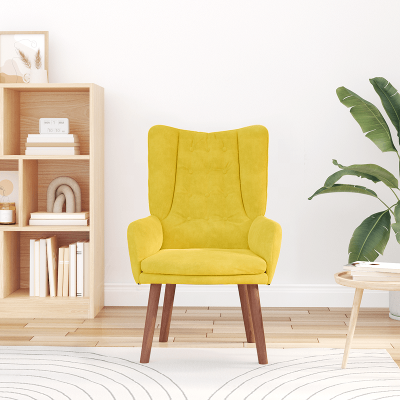 Casa si Gradina - Mobilier - Scaune si fotolii - Fotolii - Fotoliu relaxare  Catifea Galben - Infinity.ro